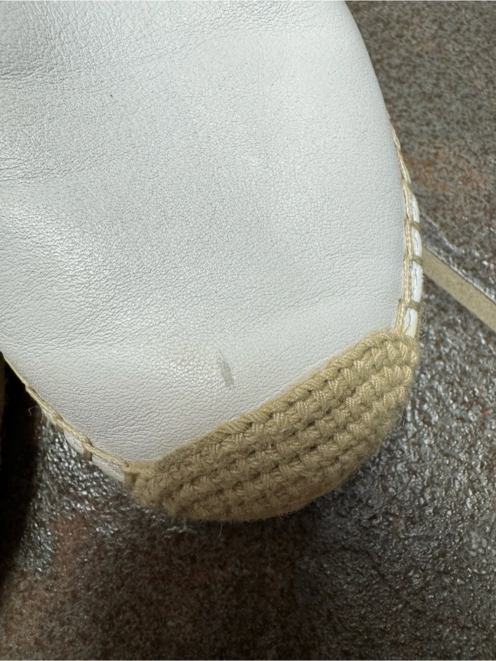 Kate Spade New York Womens Tie Back Grayson Slip On Espadrille Shoes White 7.5